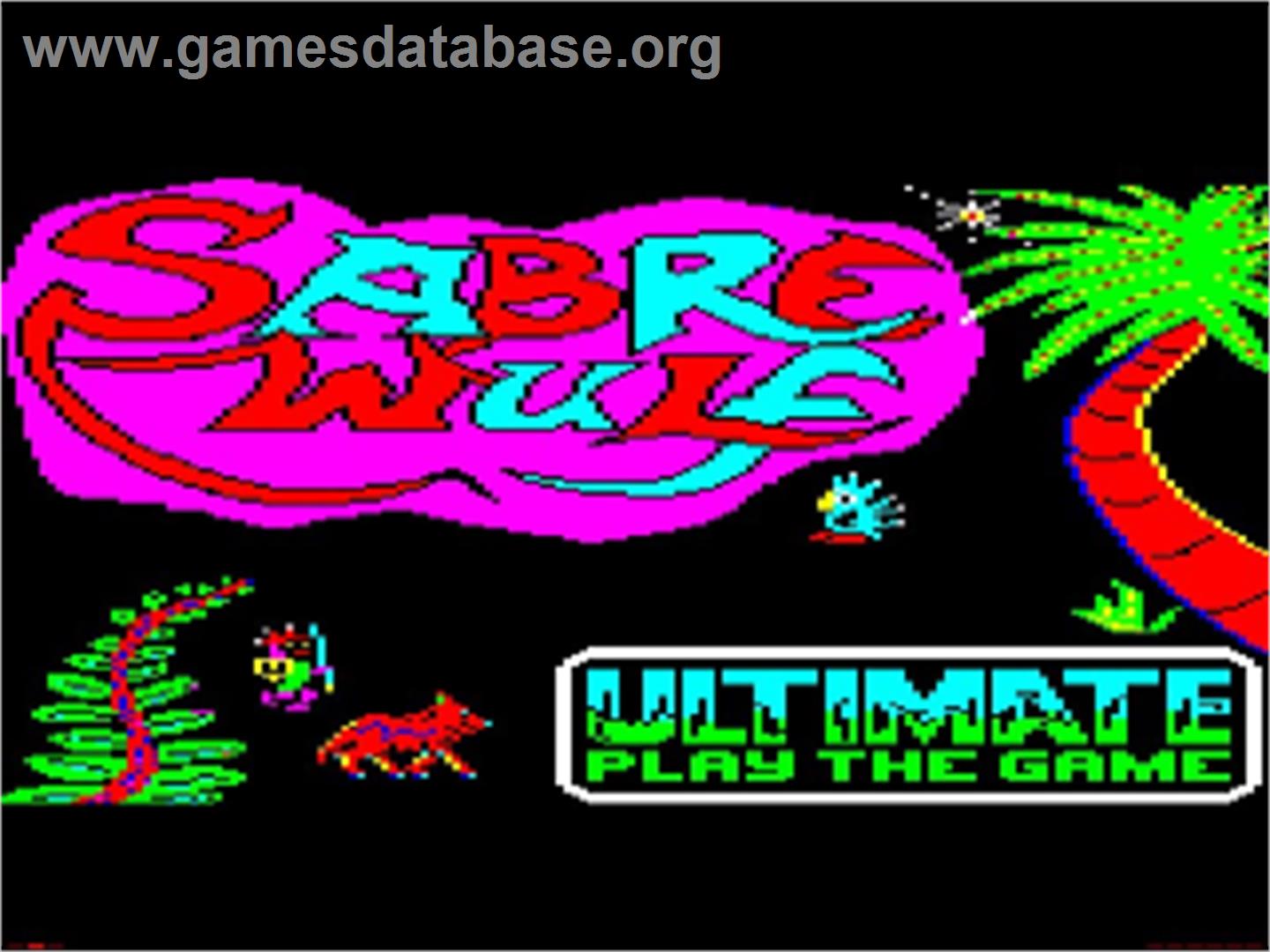 Sabre Wulf - Acorn BBC Micro - Artwork - Title Screen