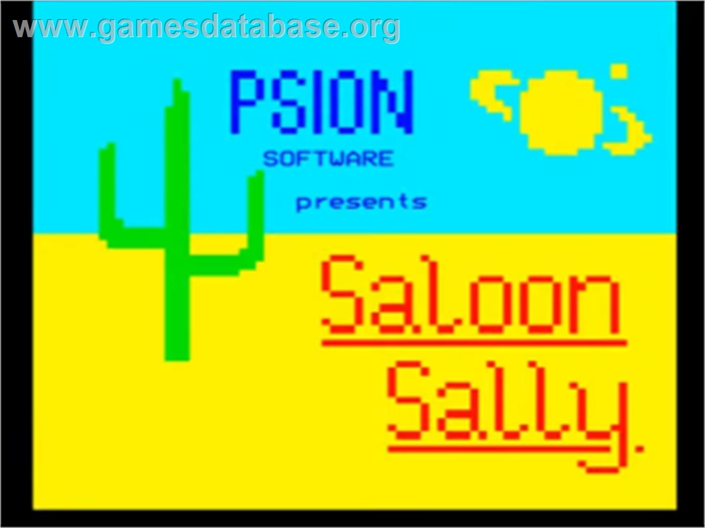 Saloon Sally - Acorn BBC Micro - Artwork - Title Screen