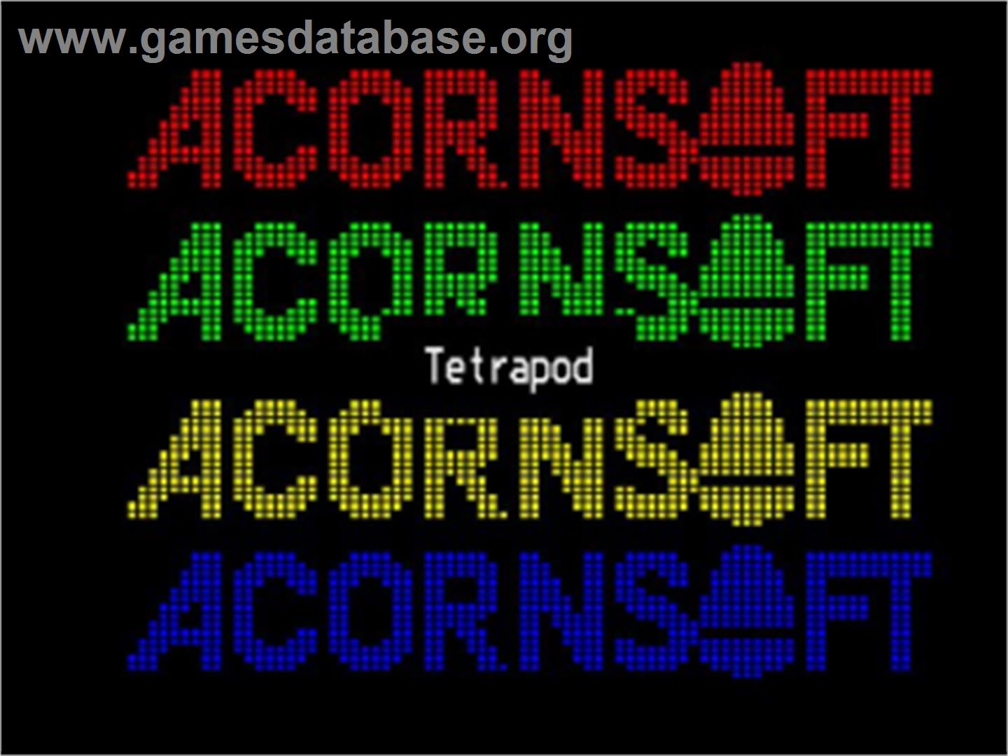 Tetrapod - Acorn BBC Micro - Artwork - Title Screen