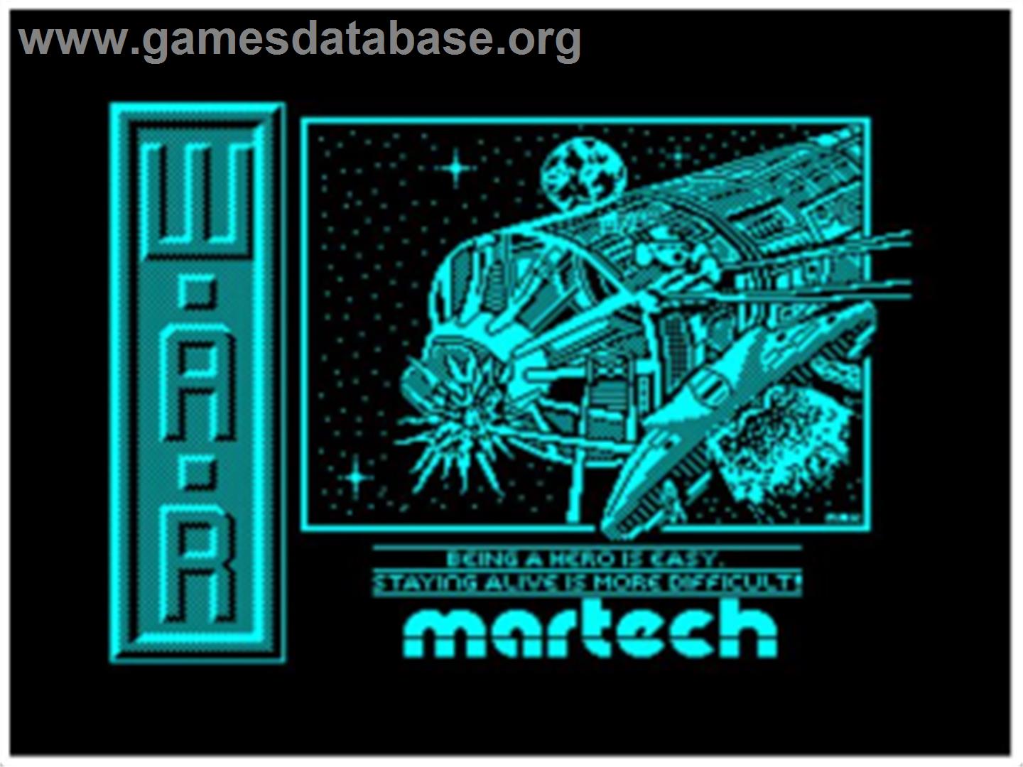 W.A.R - Acorn BBC Micro - Artwork - Title Screen