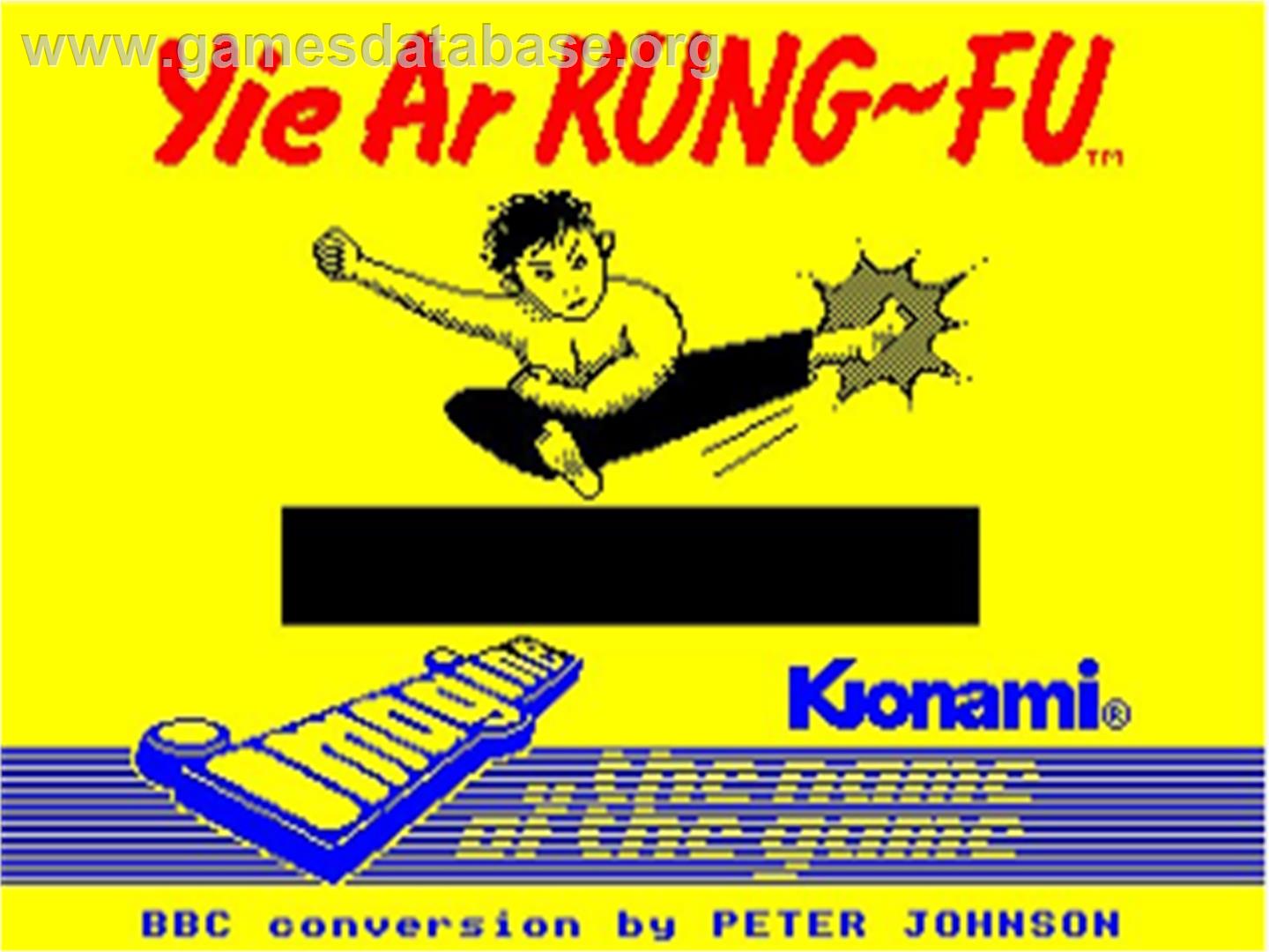 Yie Ar Kung-Fu - Acorn BBC Micro - Artwork - Title Screen