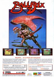 Advert for Ballistix on the Acorn Electron.