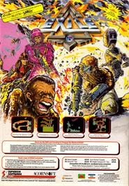 Advert for Exile on the Commodore Amiga.