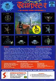 Advert for Tempest on the Acorn Electron.