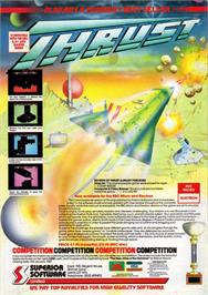 Advert for Thrust on the Sinclair ZX Spectrum.