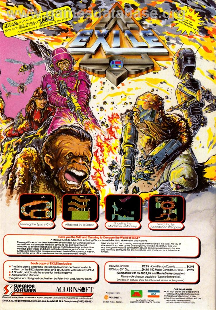 Exile - MSX - Artwork - Advert