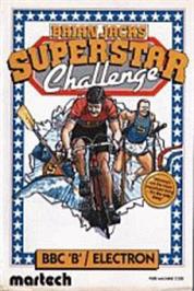 Box cover for Brian Jacks Superstar Challenge on the Acorn Electron.