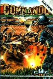 Box cover for Commando on the Acorn Electron.