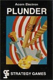 Box cover for Plunder on the Acorn Electron.