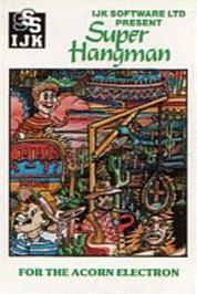Box cover for Super Hangman on the Acorn Electron.