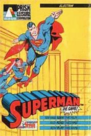 Box cover for Superman - The Game on the Acorn Electron.