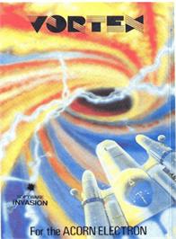 Box cover for Vortex on the Acorn Electron.