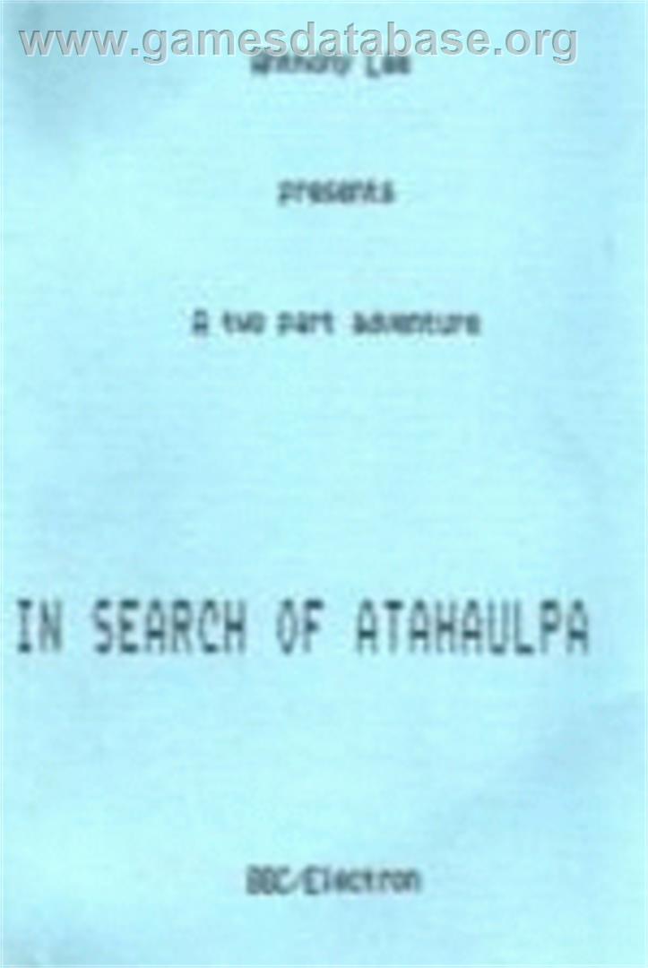 In Search Of Atahaulpa - Acorn Electron - Artwork - Box