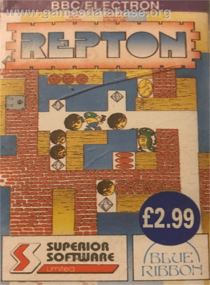 Repton - Acorn Electron - Artwork - Box
