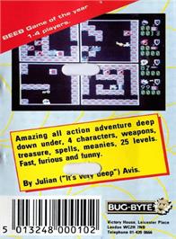 Box back cover for Dunjunz on the Acorn Electron.