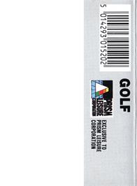 Box back cover for Golf on the Acorn Electron.