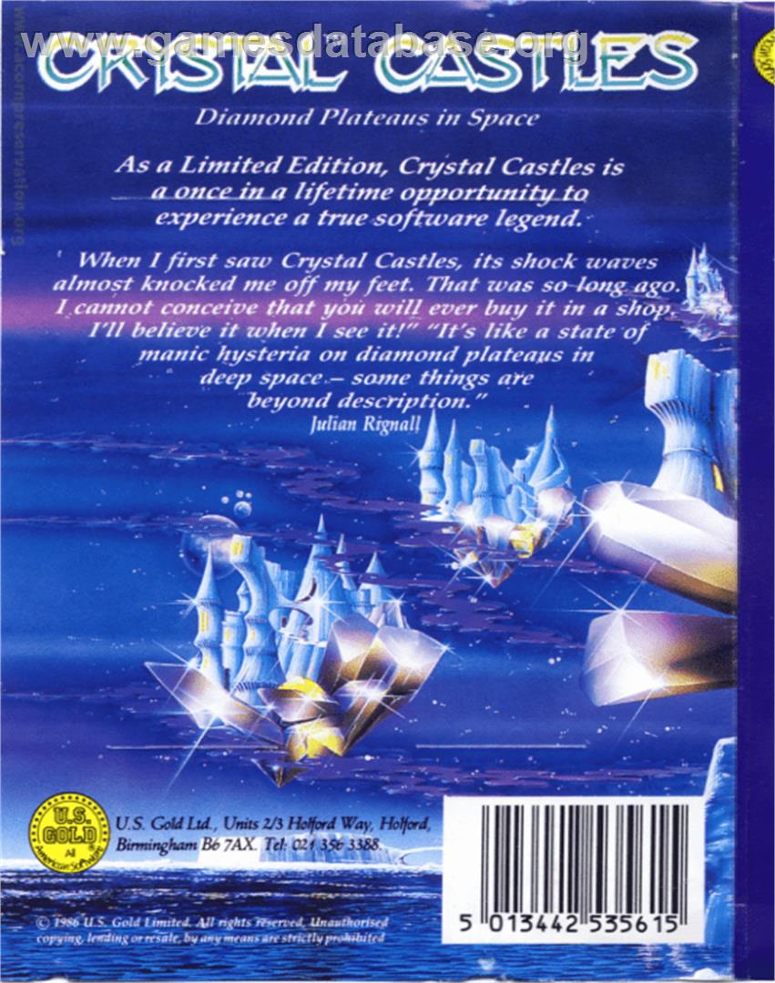 Crystal Castles - Acorn Electron - Artwork - Box Back