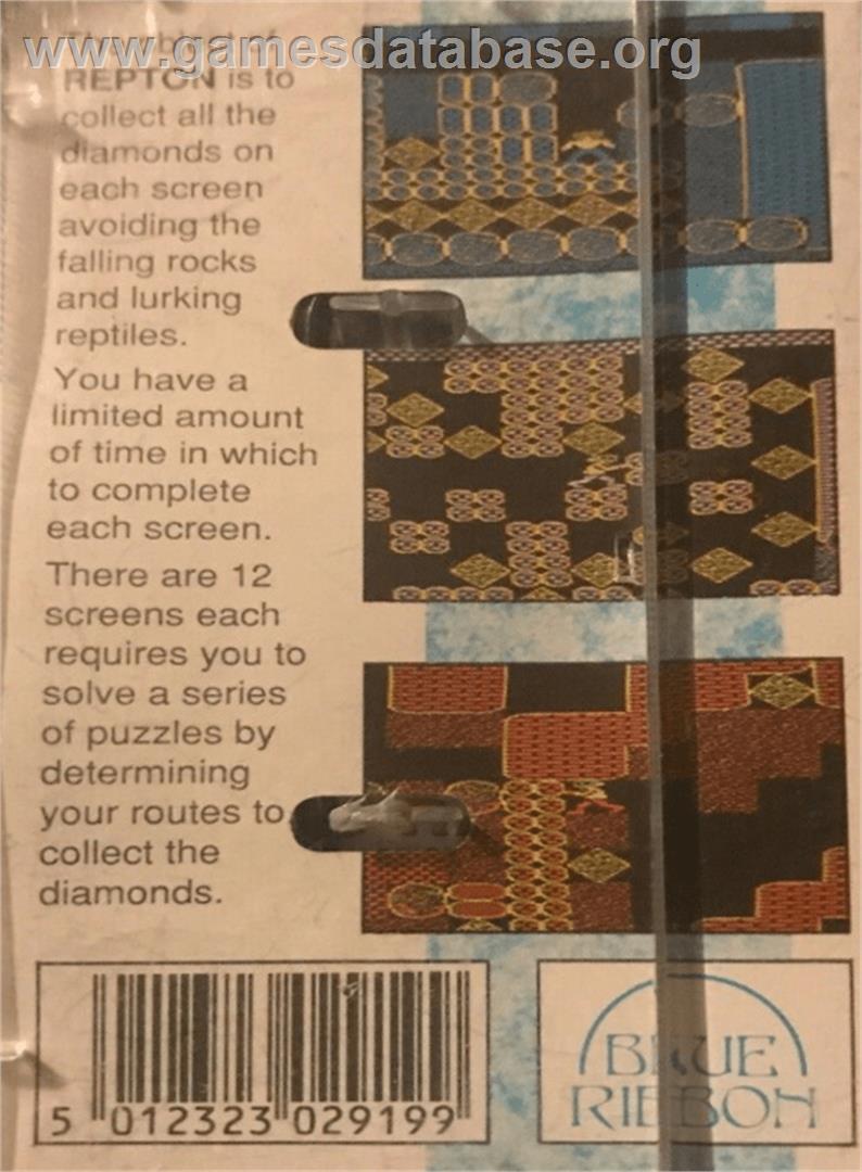 Repton - Acorn Electron - Artwork - Box Back