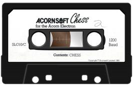 Cartridge artwork for Chess on the Acorn Electron.