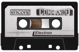 Cartridge artwork for Commando on the Acorn Electron.