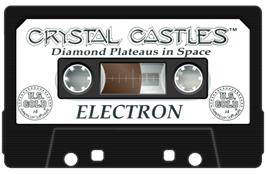 Cartridge artwork for Crystal Castles on the Acorn Electron.