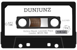 Cartridge artwork for Dunjunz on the Acorn Electron.