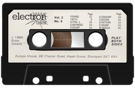 Cartridge artwork for Fishing on the Acorn Electron.