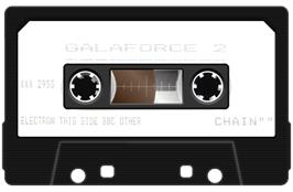 Cartridge artwork for Galaforce 2 on the Acorn Electron.