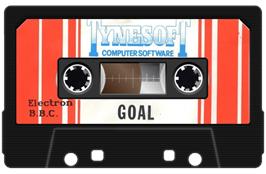 Cartridge artwork for Goal! on the Acorn Electron.