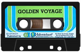 Cartridge artwork for Golden Voyage on the Acorn Electron.