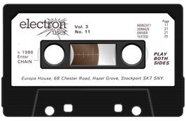 Cartridge artwork for Howzat on the Acorn Electron.