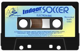 Cartridge artwork for Indoor Soccer on the Acorn Electron.