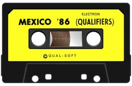 Cartridge artwork for Mexico 86 on the Acorn Electron.