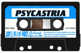 Cartridge artwork for Psycastria on the Acorn Electron.