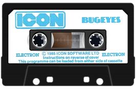 Cartridge artwork for Space Agent Zelda Meets The Bug Eyes on the Acorn Electron.