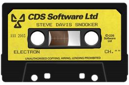 Cartridge artwork for Steve Davis Snooker on the Acorn Electron.