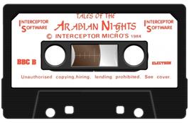 Cartridge artwork for Tales Of The Arabian Nights on the Acorn Electron.