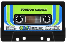 Cartridge artwork for Voodoo Castle on the Acorn Electron.