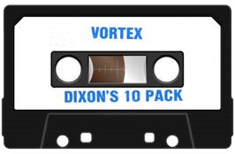 Cartridge artwork for Vortex on the Acorn Electron.