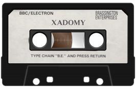 Cartridge artwork for Xadomy on the Acorn Electron.