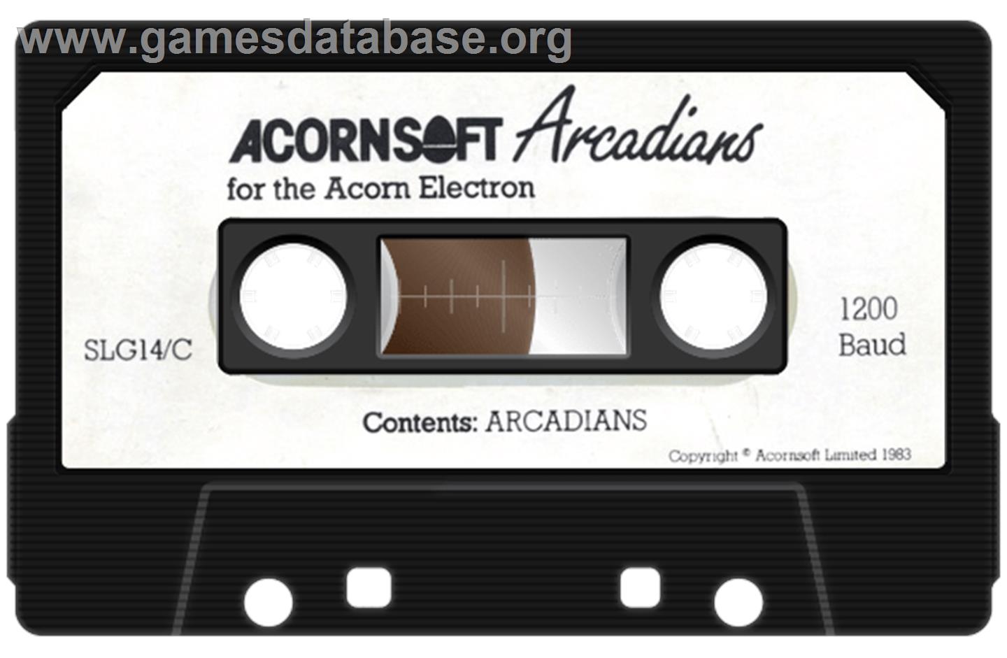 Arcadians - Acorn Electron - Artwork - Cartridge