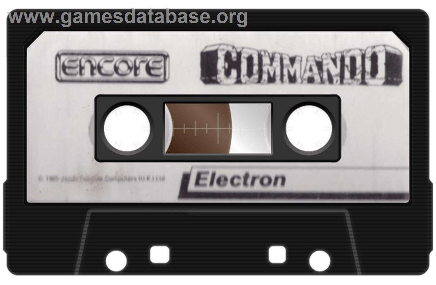 Commando - Acorn Electron - Artwork - Cartridge