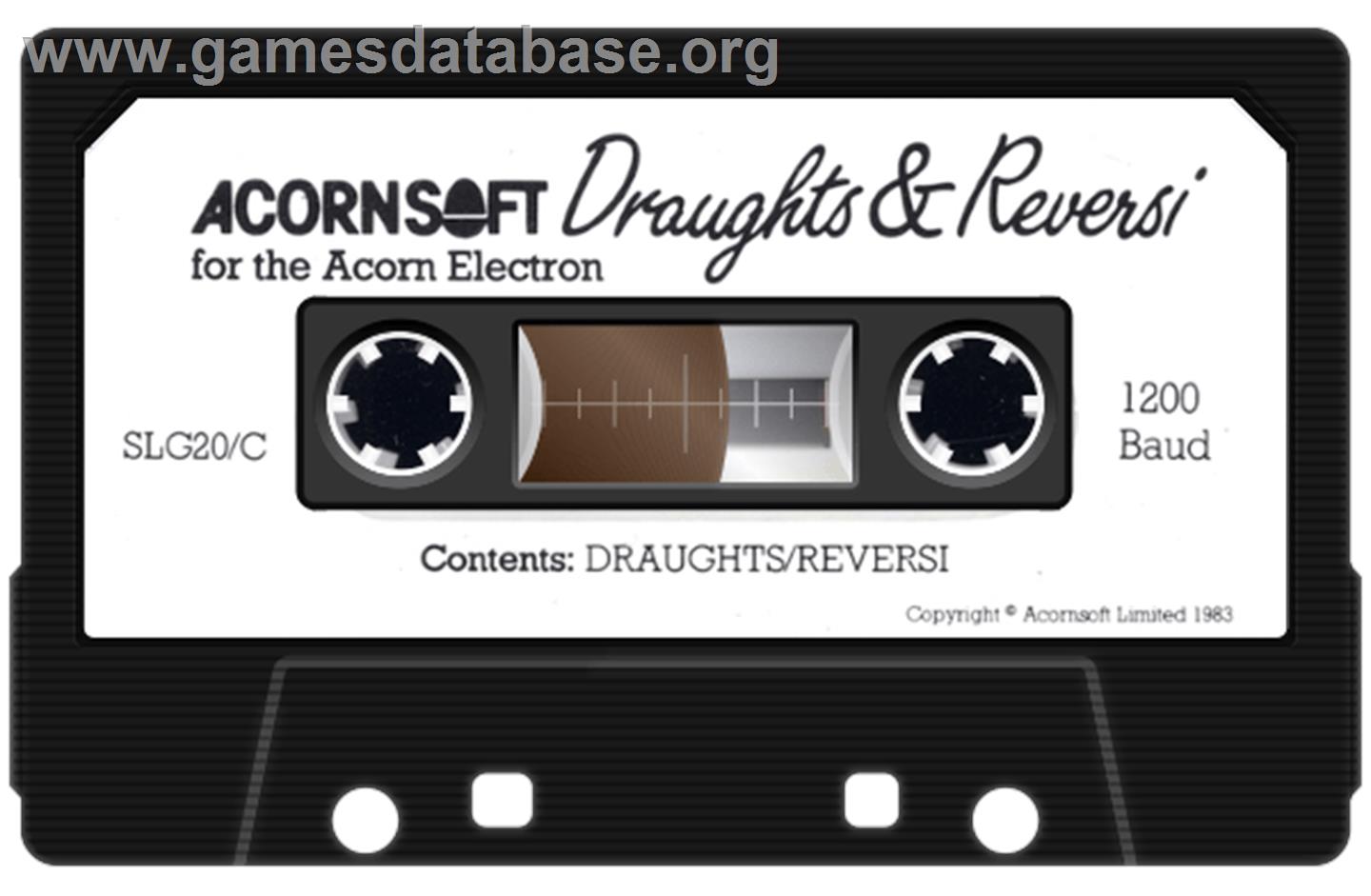 Draughts (Acornsoft) - Acorn Electron - Artwork - Cartridge