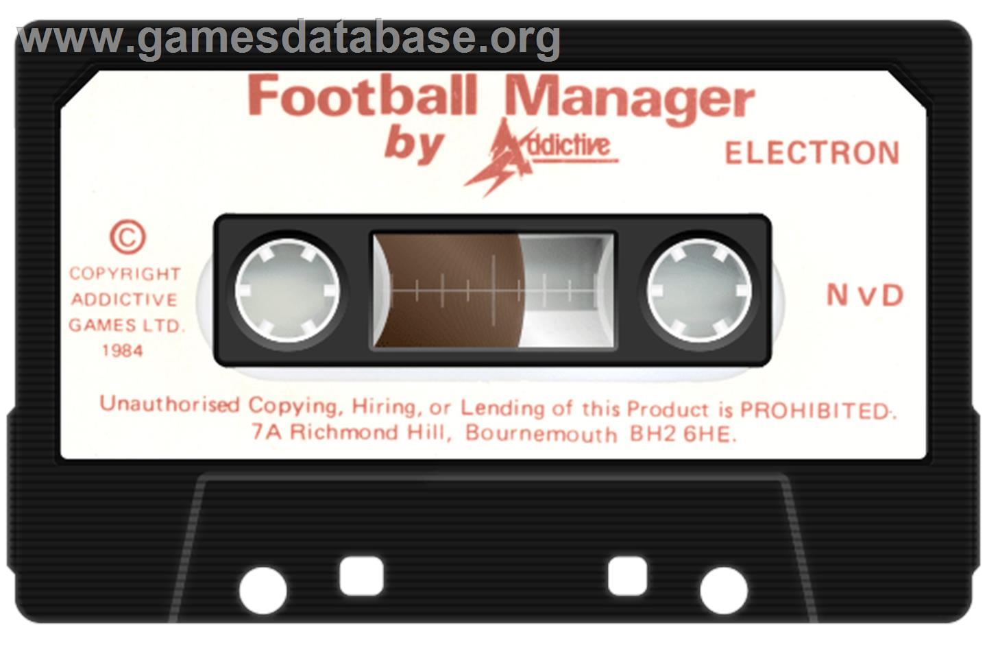 Football Manager - Acorn Electron - Artwork - Cartridge
