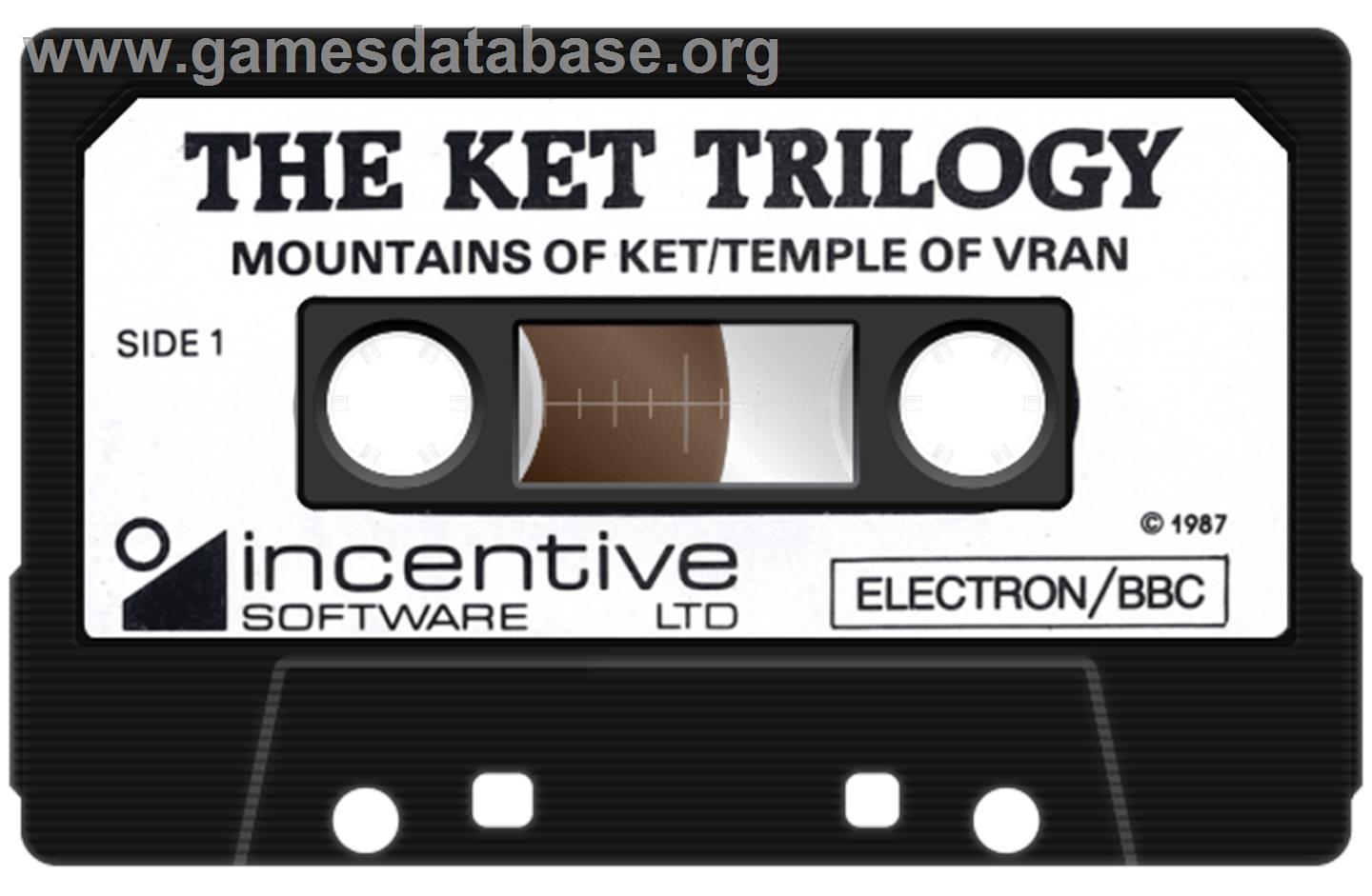 Ket Trilogy, The - Acorn Electron - Artwork - Cartridge