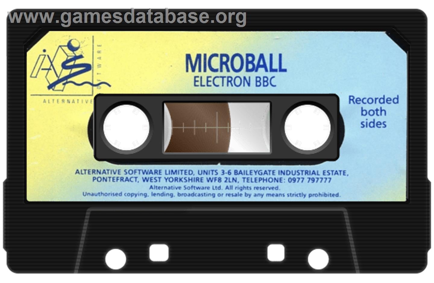 Microball - Acorn Electron - Artwork - Cartridge