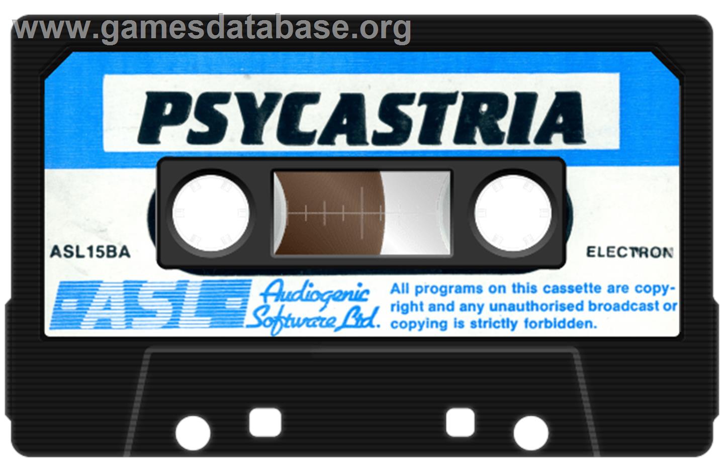 Psycastria - Acorn Electron - Artwork - Cartridge