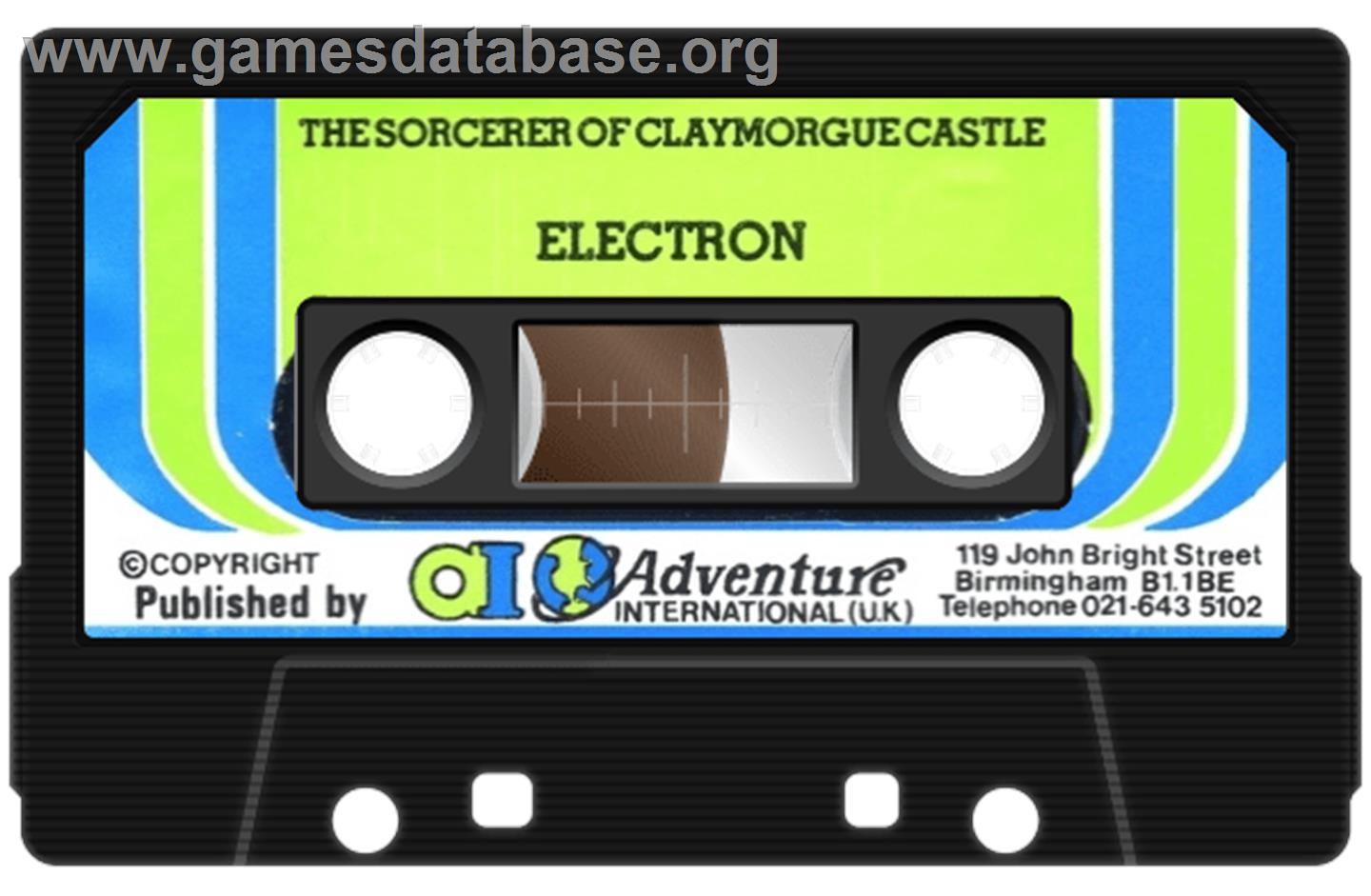 Sorcerer Of Claymorgue Castle - Acorn Electron - Artwork - Cartridge