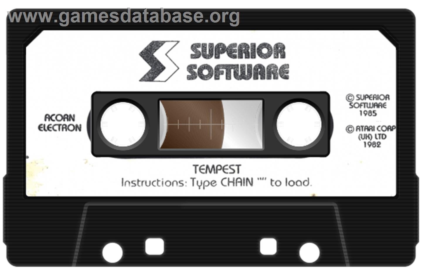 Tempest - Acorn Electron - Artwork - Cartridge