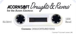 Top of cartridge artwork for Draughts (Acornsoft) on the Acorn Electron.